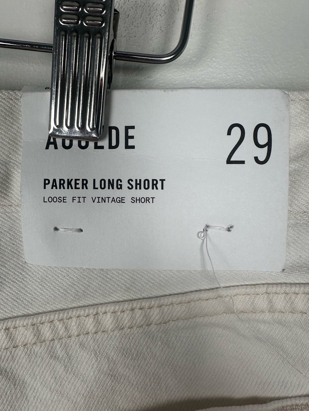 AGOLDE Panna Cotta Parker Long Jean Shorts - Picture 5 of 8
